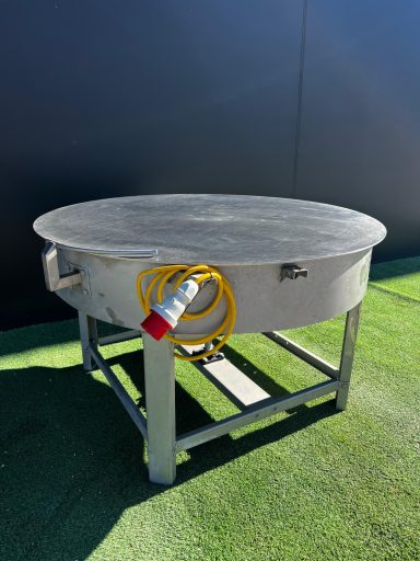 Mesa giratoria de acero inoxidable