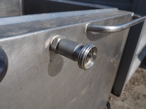 Depósito móvil de acero inoxidable