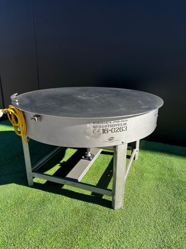 Mesa giratoria de acero inoxidable
