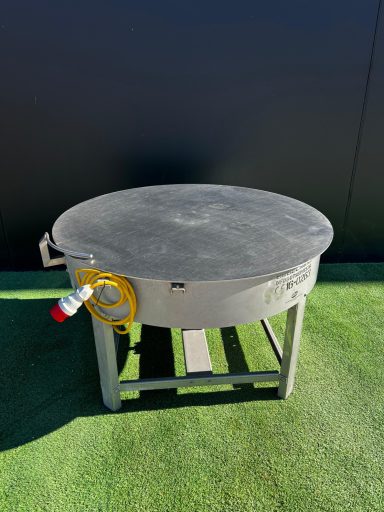 Mesa giratoria de acero inoxidable