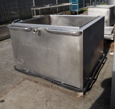 Depósito móvil de acero inoxidable