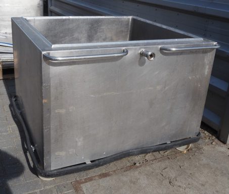 Depósito móvil de acero inoxidable